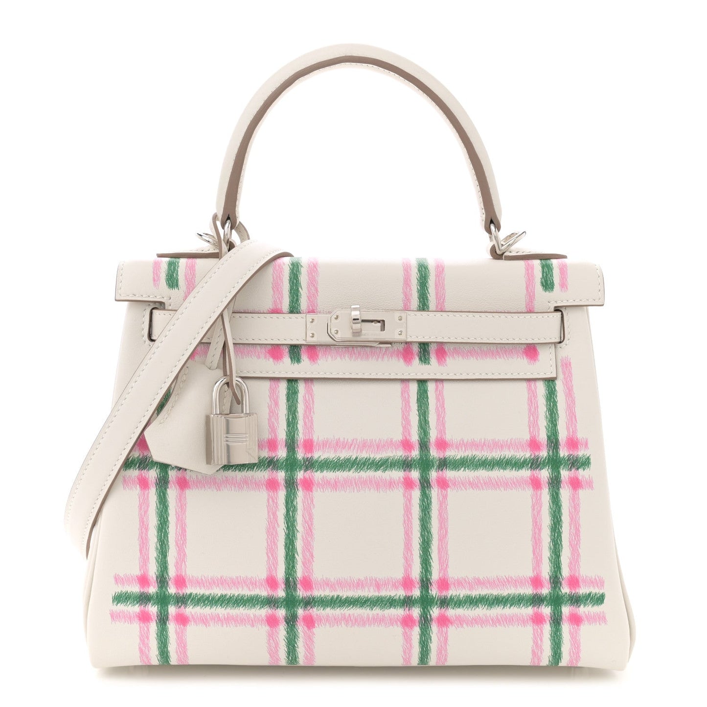 Swift Tartan Kelly Retourne 25 Gris Pale Rose Bubblegum Vert Moyen