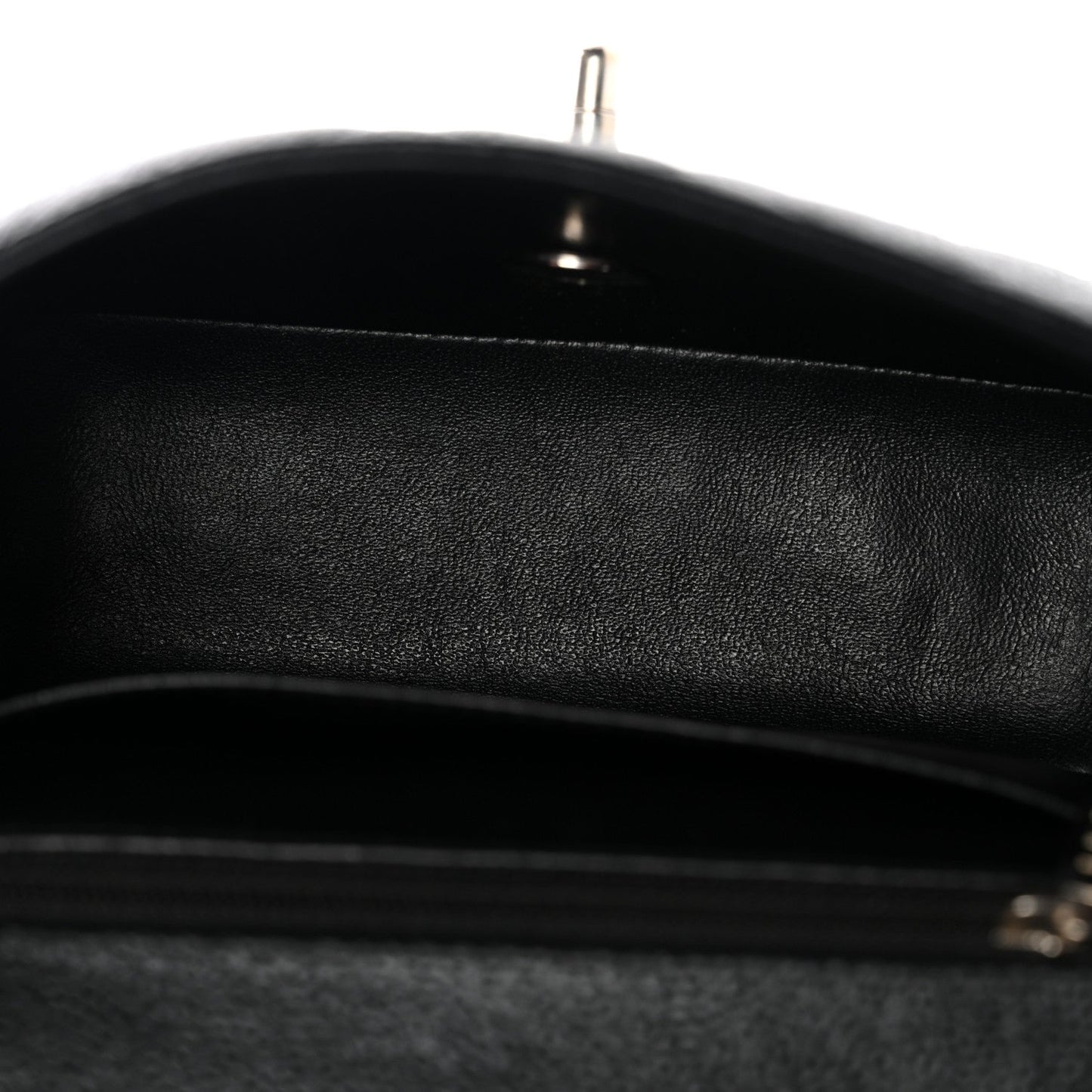Caviar Quilted Mini Square Flap Black